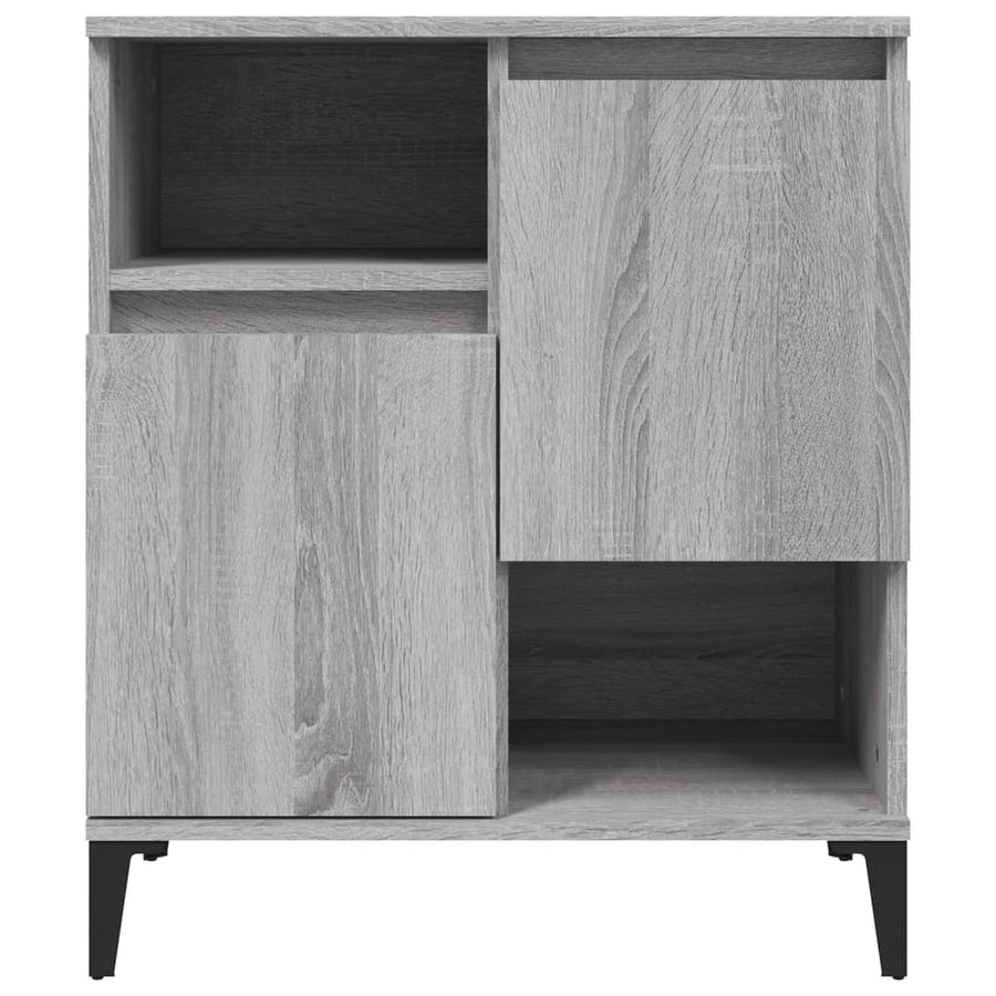 Dressoirs 60X35X70 Cm Bewerkt Hout Eikenkleur 2 Grijs sonoma