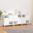 Dressoir 60x35x70 cm bewerkt hout wit
