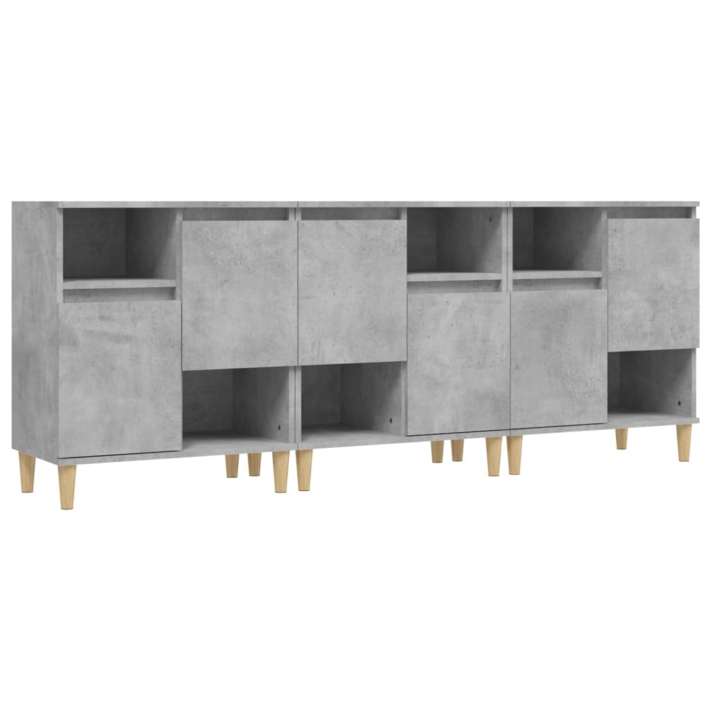 Dressoirs 60X35X70 Cm Bewerkt Hout Betongrijs