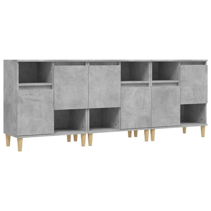 Dressoirs 60X35X70 Cm Bewerkt Hout Betongrijs