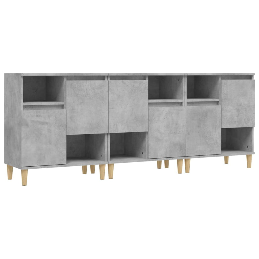 Dressoirs 60X35X70 Cm Bewerkt Hout Betongrijs