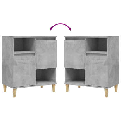 Dressoirs 60X35X70 Cm Bewerkt Hout Betongrijs