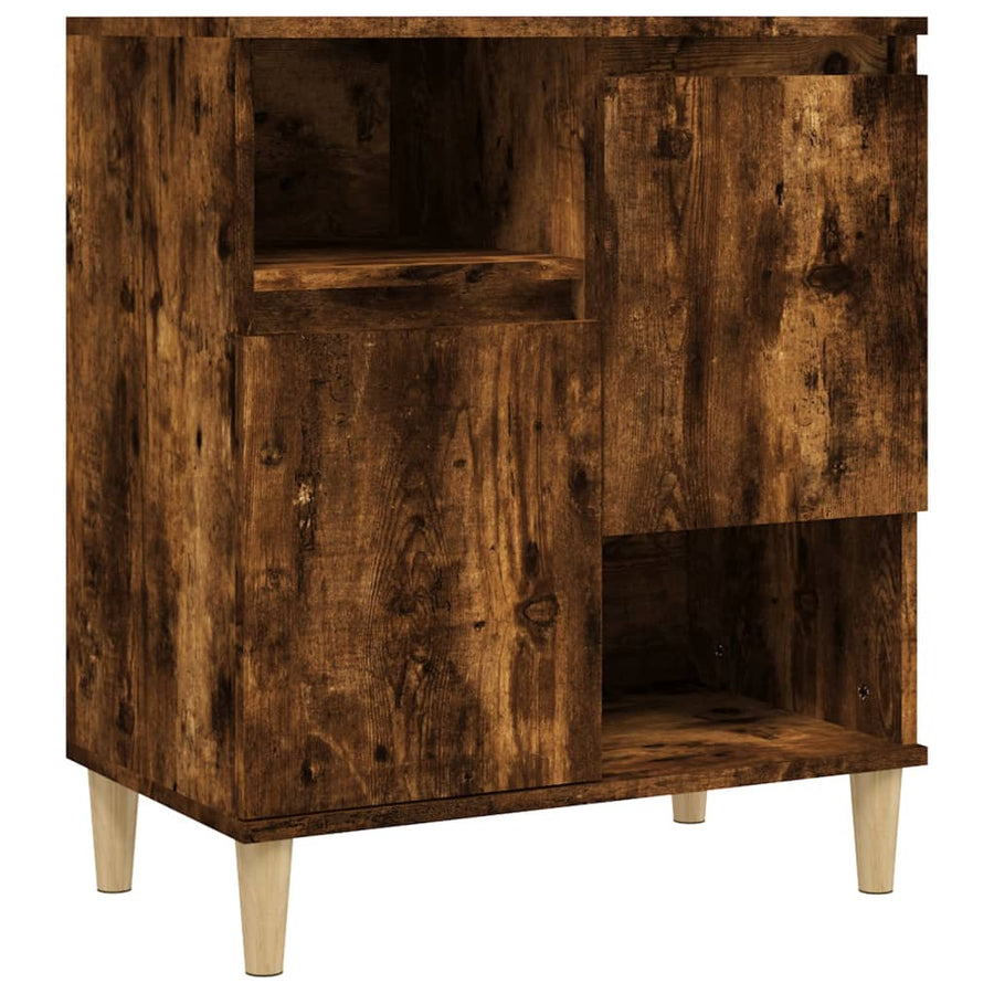 Dressoirs 3 St 60X35X70 Cm Bewerkt Hout Gerookt Eikenkleurig