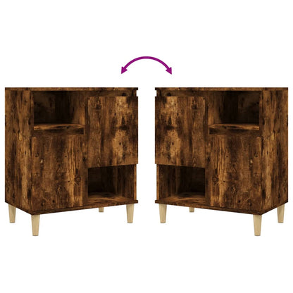 Dressoirs 3 St 60X35X70 Cm Bewerkt Hout Gerookt Eikenkleurig