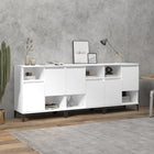 Dressoir 60x35x70 cm bewerkt hout wit