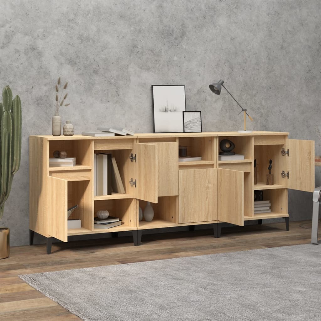 Dressoirs 60X35X70 Cm Bewerkt Hout Kleurig Sonoma eiken