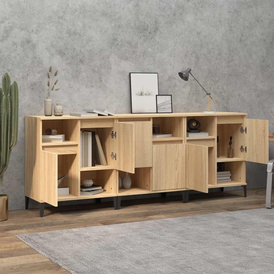Dressoirs 60X35X70 Cm Bewerkt Hout Kleurig Sonoma eiken