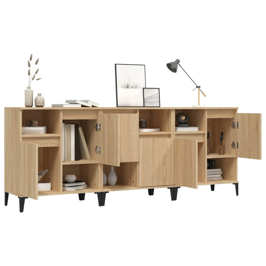Dressoirs 60X35X70 Cm Bewerkt Hout Kleurig Sonoma eiken