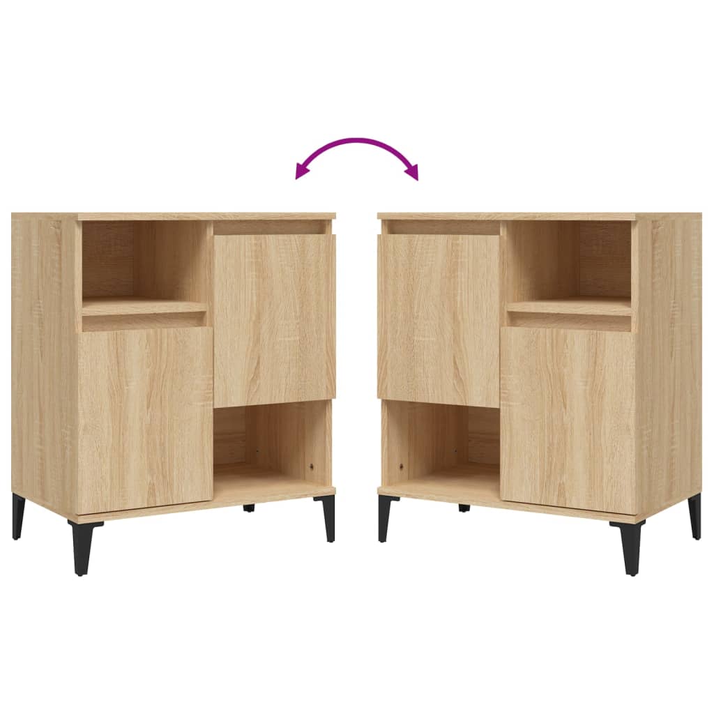Dressoirs 60X35X70 Cm Bewerkt Hout Kleurig Sonoma eiken