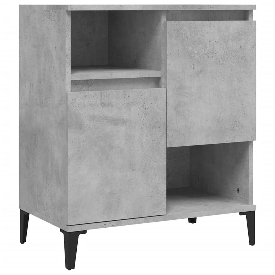 Dressoirs 3 St 60X35X70 Cm Bewerkt Hout Betongrijs