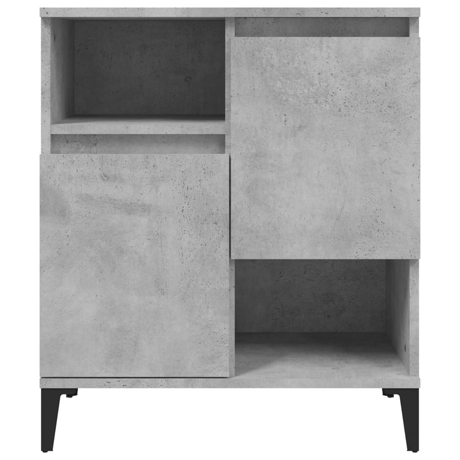 Dressoirs 3 St 60X35X70 Cm Bewerkt Hout Betongrijs