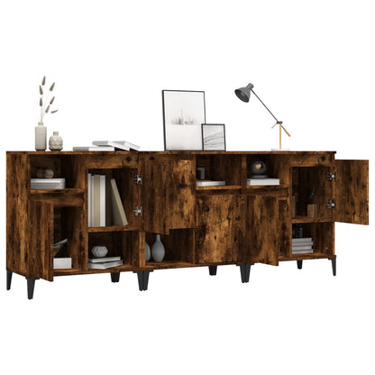 Dressoirs 60X35X70 Cm Bewerkt Hout Kleurig Gerookt eiken