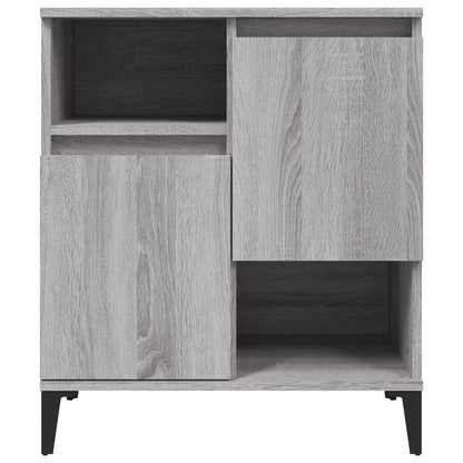 Dressoirs 60X35X70 Cm Bewerkt Hout Eikenkleur Grijs sonoma