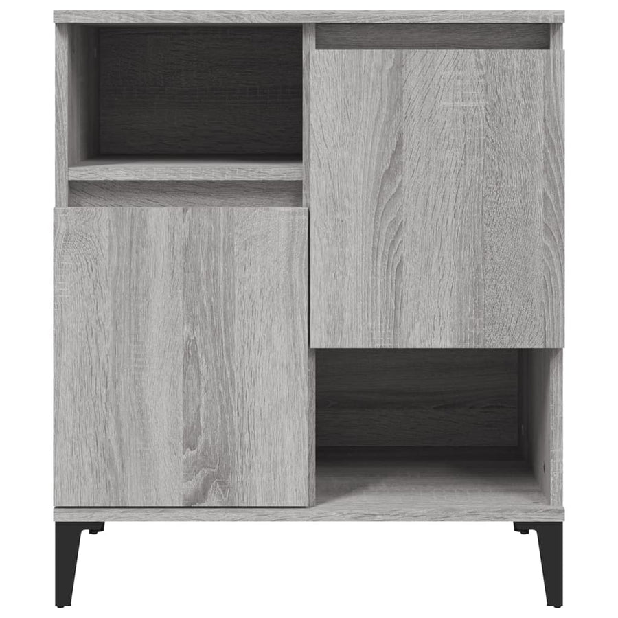 Dressoirs 60X35X70 Cm Bewerkt Hout Eikenkleur Grijs sonoma