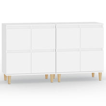 Dressoirs 2 St 60X35X70 Cm Bewerkt Hout Wit