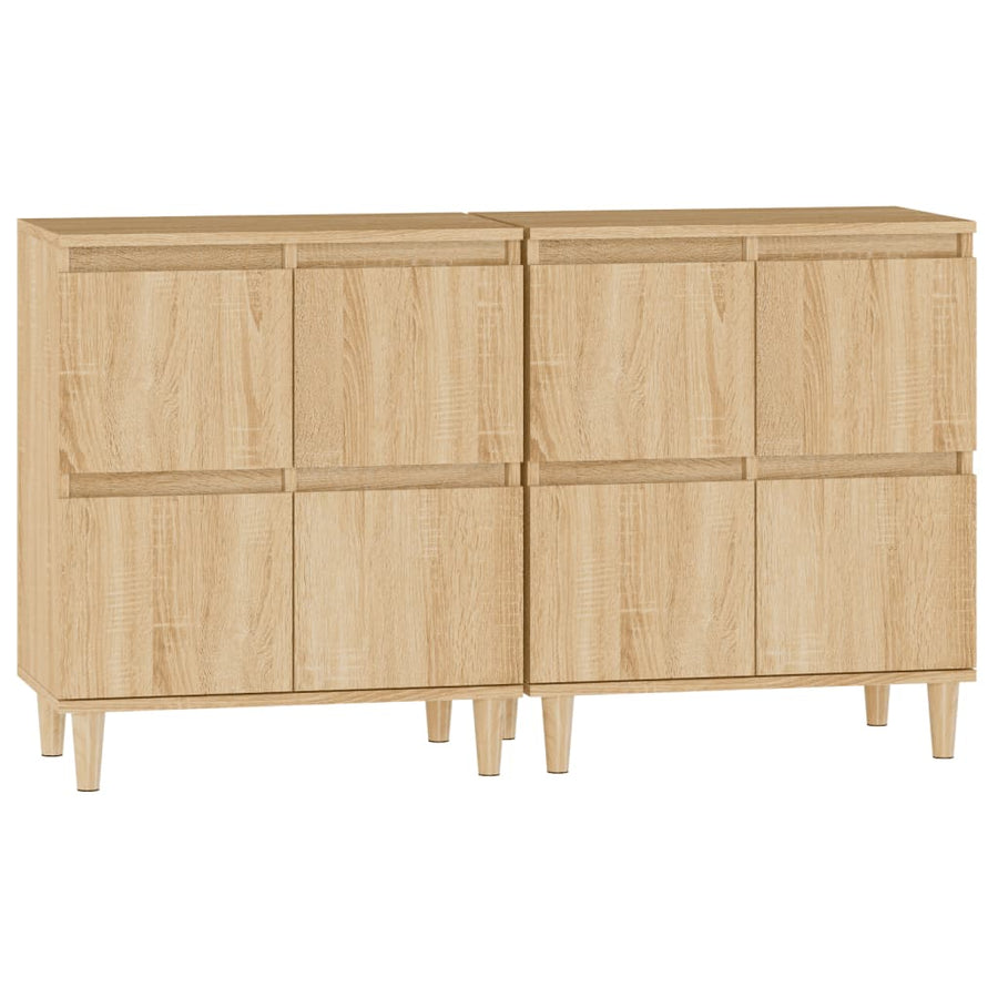 Dressoirs 2 St 60X35X70 Cm Bewerkt Hout Sonoma Eikenkleurig