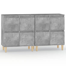 Dressoirs 2 St 60X35X70 Cm Bewerkt Hout Betongrijs