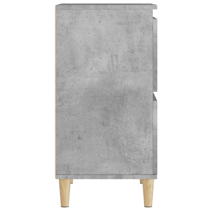 Dressoirs 2 St 60X35X70 Cm Bewerkt Hout Betongrijs