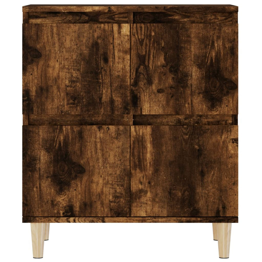 Dressoirs 2 St 60X35X70 Cm Bewerkt Hout Gerookt Eikenkleurig