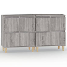 Dressoirs 2 St 60X35X70 Cm Bewerkt Hout Grijs Sonoma Eikenkleur
