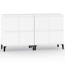 Dressoirs 2 St 60X35X70 Cm Bewerkt Hout Wit