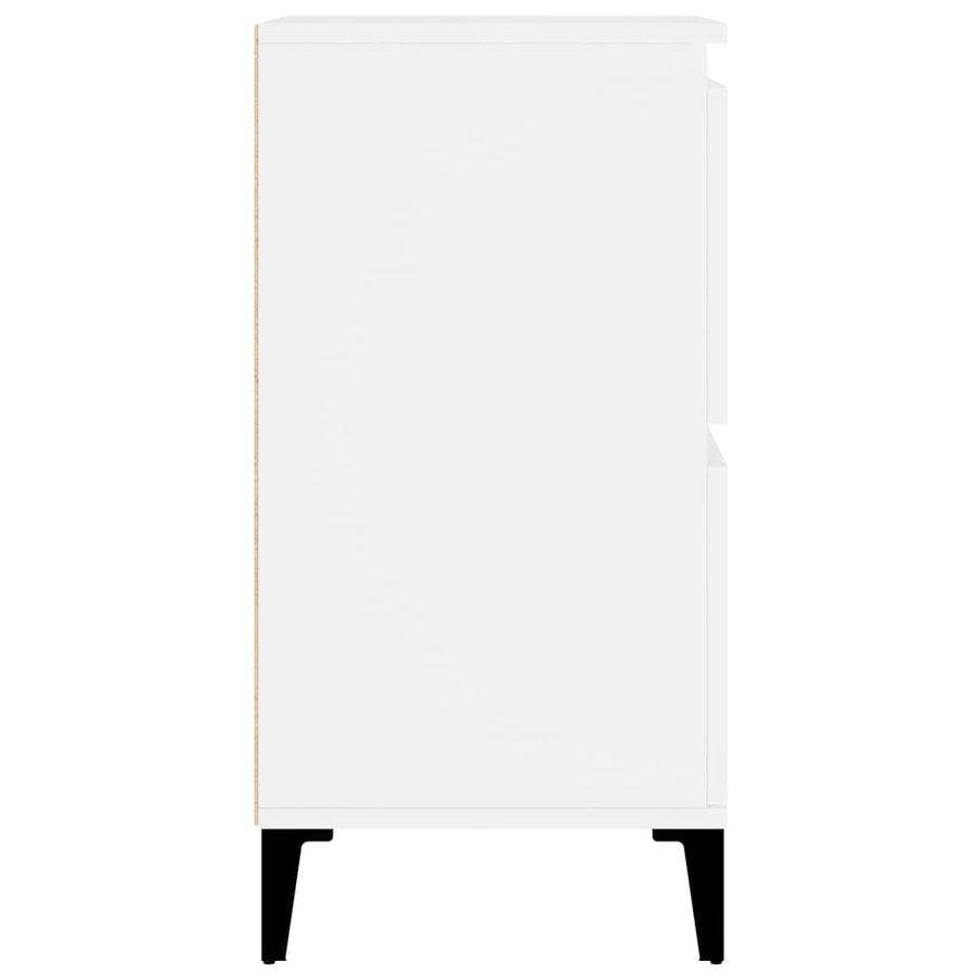 Dressoirs 2 St 60X35X70 Cm Bewerkt Hout Wit