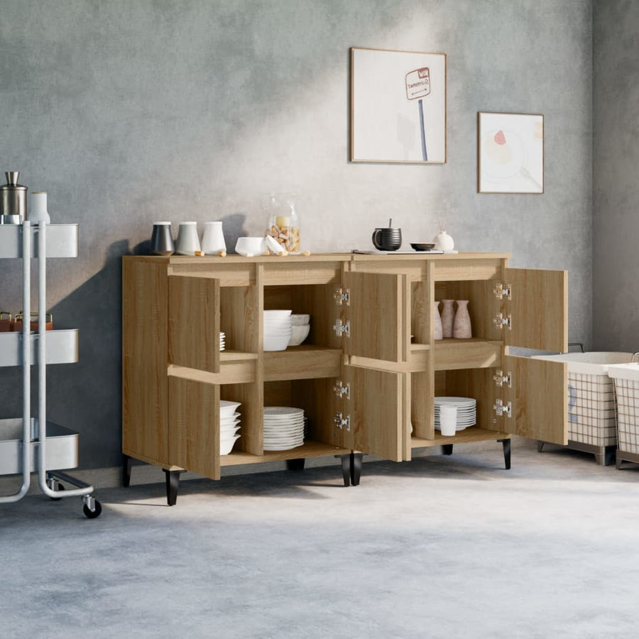 Dressoirs 60X35X70 Cm Bewerkt Hout Kleurig 2 Sonoma eiken