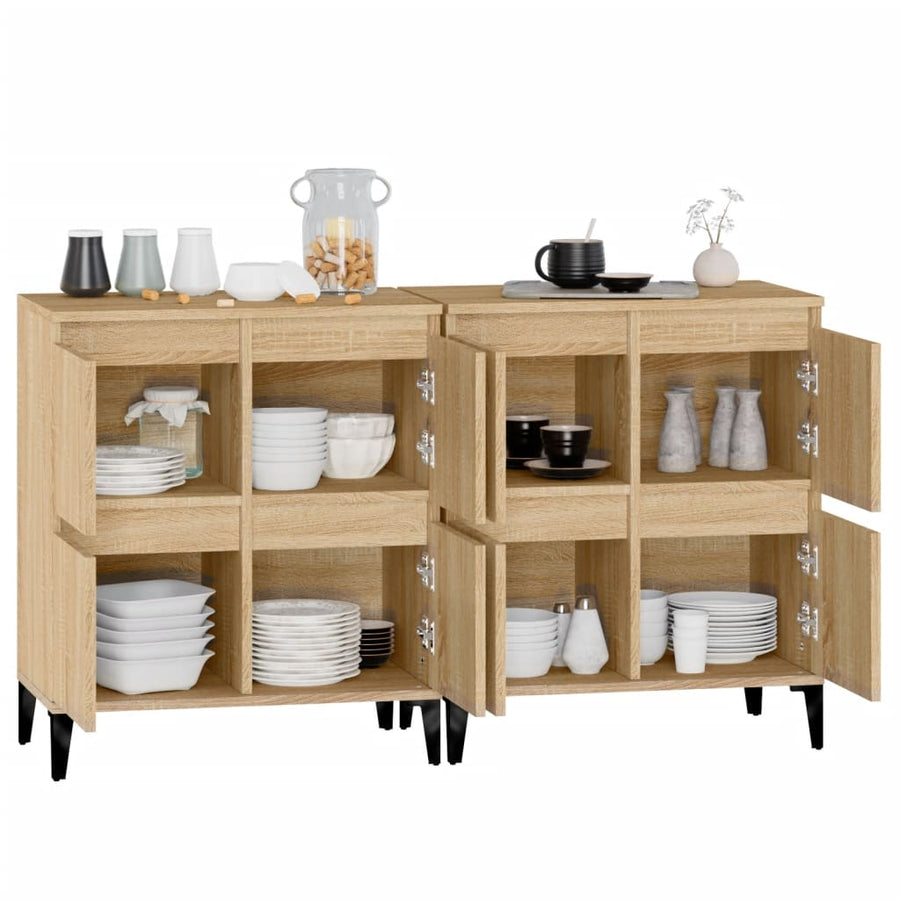 Dressoirs 60X35X70 Cm Bewerkt Hout Kleurig 2 Sonoma eiken