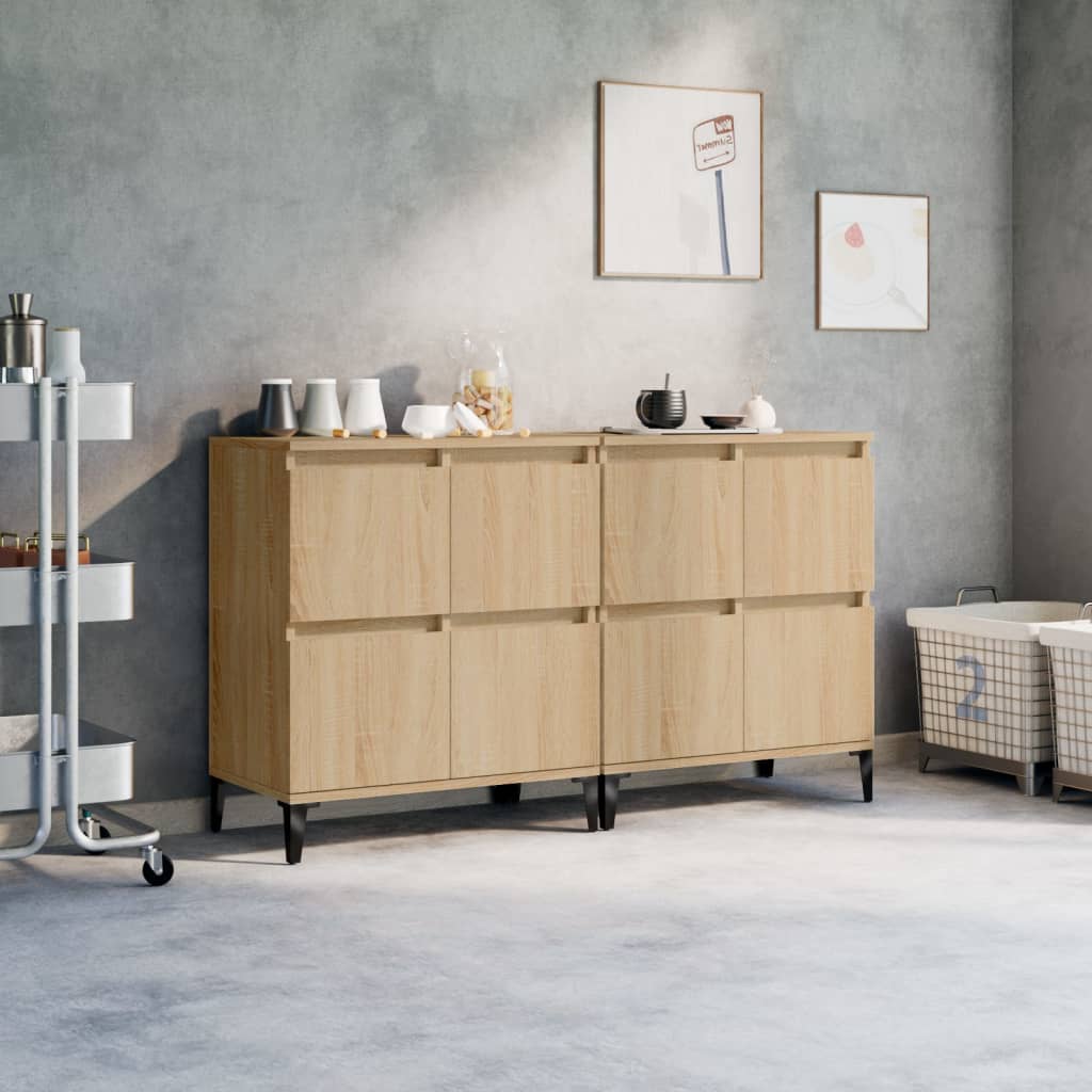 Dressoirs 60X35X70 Cm Bewerkt Hout Kleurig 2 Sonoma eiken