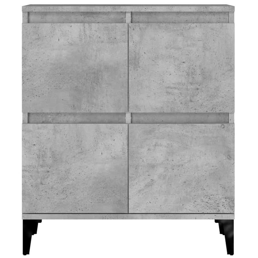 Dressoirs 2 St 60X35X70 Cm Bewerkt Hout Betongrijs