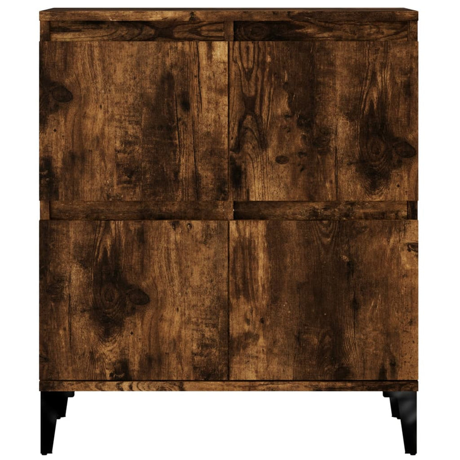 Dressoirs 2 St 60X35X70 Cm Bewerkt Hout Gerookt Eikenkleurig
