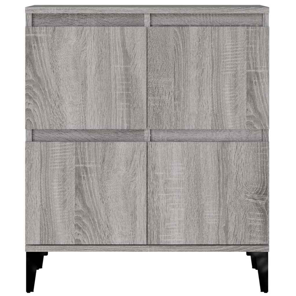Dressoirs 2 St 60X35X70 Cm Bewerkt Hout Grijs Sonoma Eikenkleur
