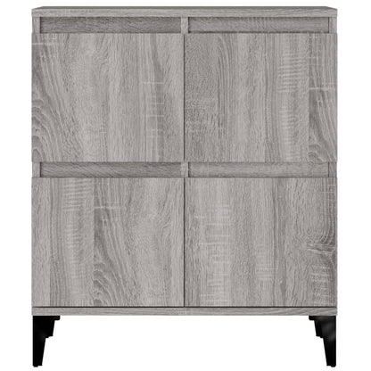 Dressoirs 2 St 60X35X70 Cm Bewerkt Hout Grijs Sonoma Eikenkleur