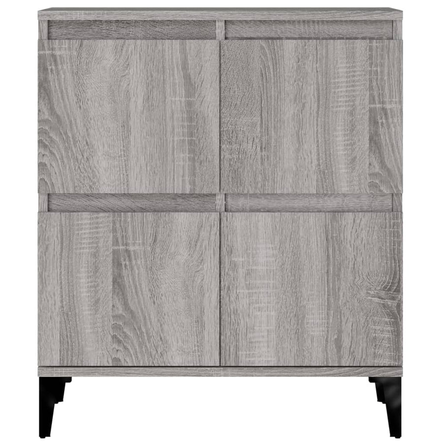 Dressoirs 2 St 60X35X70 Cm Bewerkt Hout Grijs Sonoma Eikenkleur