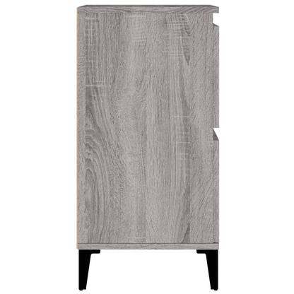 Dressoirs 2 St 60X35X70 Cm Bewerkt Hout Grijs Sonoma Eikenkleur