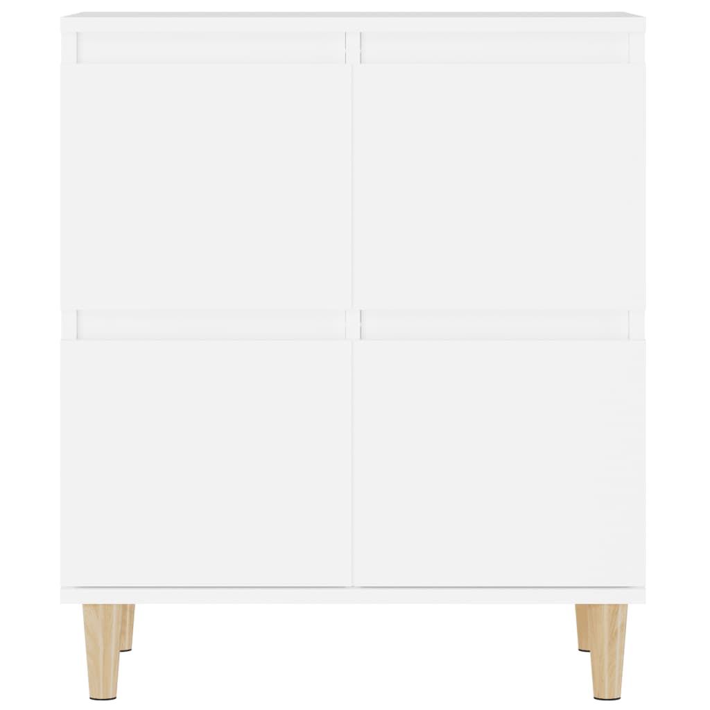 Dressoirs 3 St 60X35X70 Cm Bewerkt Hout Wit