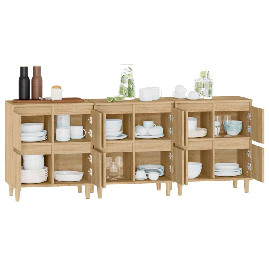 Dressoirs 60X35X70 Cm Bewerkt Hout Kleurig Sonoma eiken
