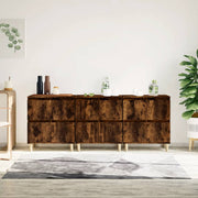 Dressoir 60x35x70 cm bewerkt hout gerookt eiken