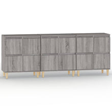Dressoirs 3 St 60X35X70 Cm Bewerkt Hout Grijs Sonoma Eikenkleur