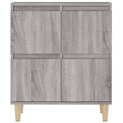 Dressoirs 3 St 60X35X70 Cm Bewerkt Hout Grijs Sonoma Eikenkleur