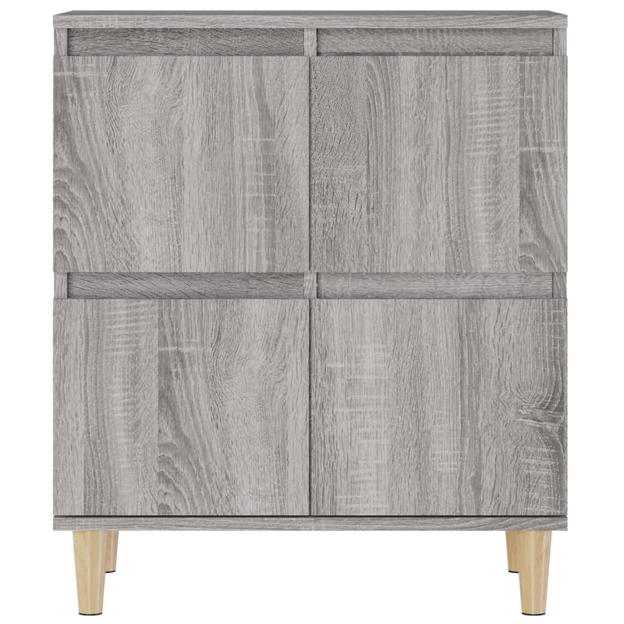 Dressoirs 3 St 60X35X70 Cm Bewerkt Hout Grijs Sonoma Eikenkleur