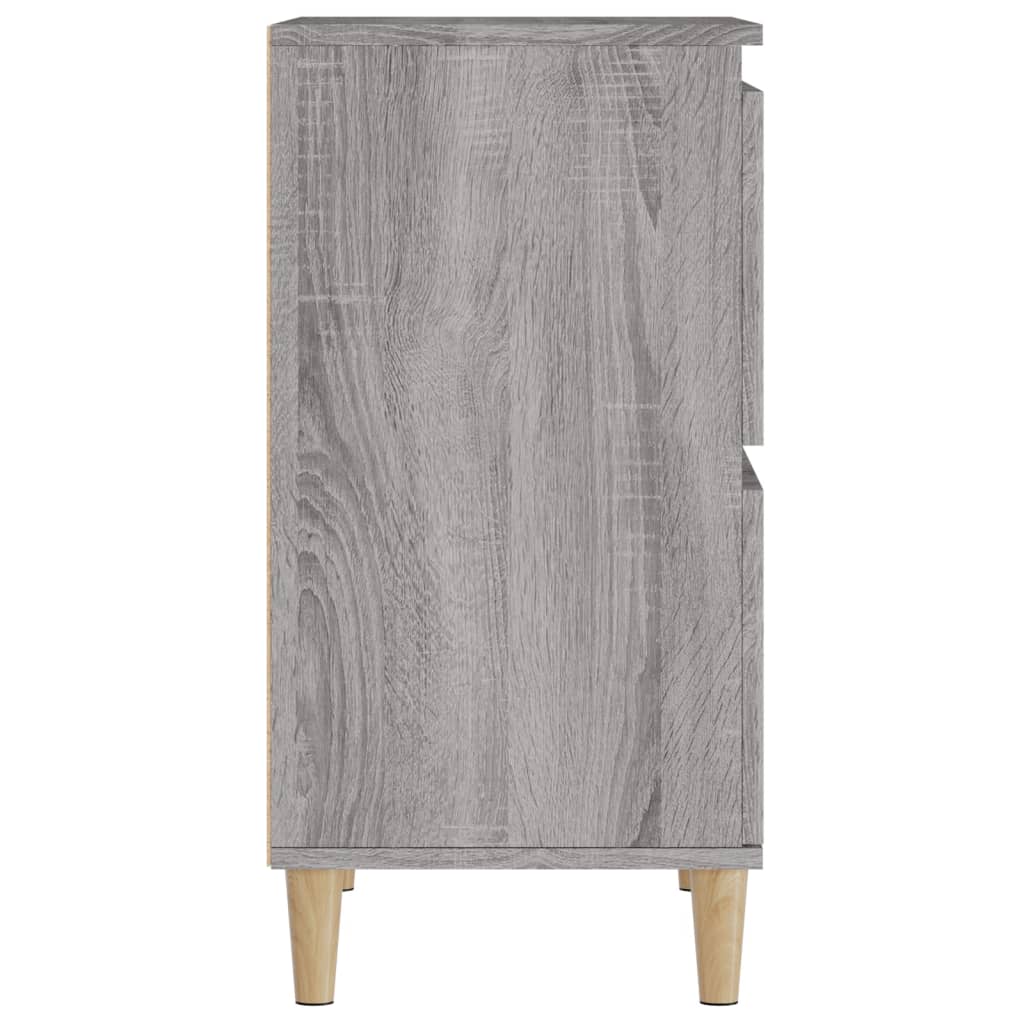 Dressoirs 3 St 60X35X70 Cm Bewerkt Hout Grijs Sonoma Eikenkleur