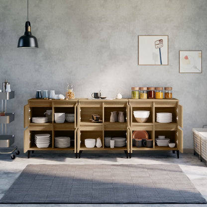 Dressoirs 60X5X70 Cm Bewerkt Hout Kleurig 3 Sonoma eiken