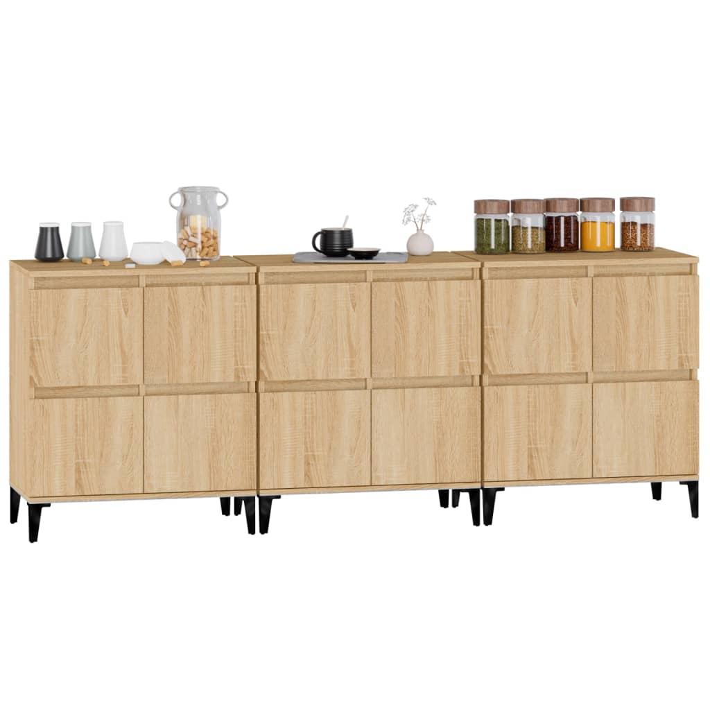 Dressoirs 60X5X70 Cm Bewerkt Hout Kleurig 3 Sonoma eiken