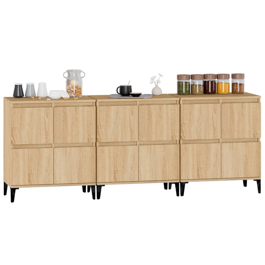 Dressoirs 60X5X70 Cm Bewerkt Hout Kleurig 3 Sonoma eiken