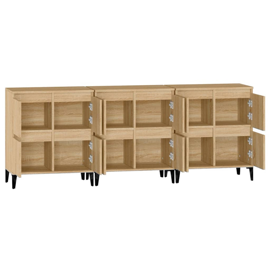 Dressoirs 60X5X70 Cm Bewerkt Hout Kleurig 3 Sonoma eiken