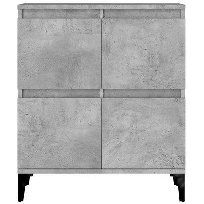Dressoirs 3 St 60X35X70 Cm Bewerkt Hout Betongrijs