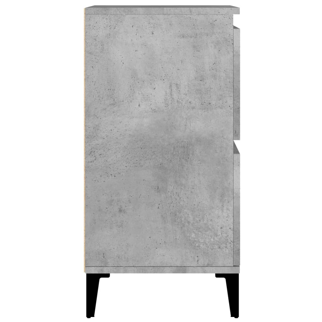 Dressoirs 3 St 60X35X70 Cm Bewerkt Hout Betongrijs