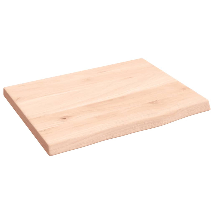 Wastafelblad 40x30x2 cm onbehandeld massief hout