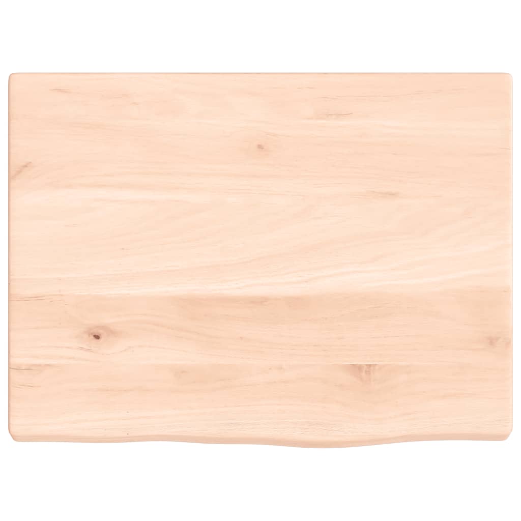 Wastafelblad 40X30X2 Cm Onbehandeld Massief Hout 40 x 30 x 2 cm Naturel